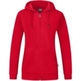 Jako Organic Jas Met Kap Dames - Rood | Maat: 48