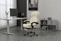 ActiveJet YK7416 Chaise de bureau et d'ordinateur Beige Cuir artificiel
