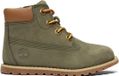 Timberland Pokey Pine Mid Lace Up With Zip Boot enfant unisexe vert cuir caoutchouc