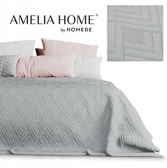 AmeliaHome Ophelia Dekbedovertrek Grijs 240x260 cm