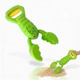 alldoro 60179 Zandgrijper Hummer groen, robuust zandspeelgoed voor kinderen, zandbakkrab, licht en met één hand te bedienen, 34 cm