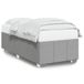 vidaXL Cadre de lit Tissu Gris clair 90x200 cm