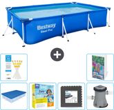Bestway Rechthoekig Steel Pro Zwembad - 300 x 201 x 66 cm - Blauw