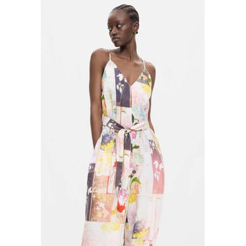 Desigual meerkleurig linnen jumpsuit met print
