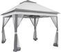 Happiq Tuinhuisje Opulence - Gris clair - 3,3 x 3,3 m