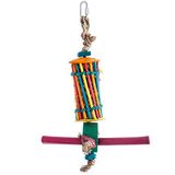 H-Ari Hari 81214 Rustieke Treasure eetstokjes & Perch Tube ronddrijven voor middelgrote vogels
