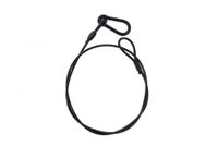 ALGAM LIGHTING Veiligheidskoorden 3 mm - 75 cm zwart - max. belasting 20 kg - 12 stuks