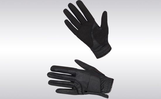 Handschoen V-Skin hunter Black - 7 | Zwart | Paardrij handschoenen