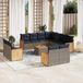 Maison Exclusive - Salon de jardin 12 pièces avec coussins, gris, polyrotin