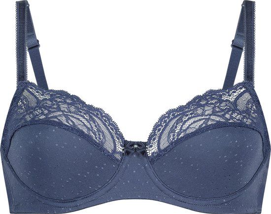 Hunkemöller Sophie Women's Lingerie Non-padded Underwire Bra - Blue - Size C75