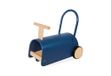 PINOLINO Enzo Loopwagen en glijauto voor kinderen, hout, aantrekkelijk blauw, voor peuters vanaf 1 jaar