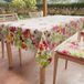 PETTI Artigiani Italiani - Tafelkleed, vuilafstotend, vierkant, 180 x 180 cm, keukentafelhoes, design: vlinders, X8-zits (180 x 180 cm), 100% Made in Italy