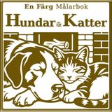 Målarbok med En Färg — Hundar & Katter