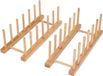Unyqoos® Bamboe afdruiprek voor servies, set van 2