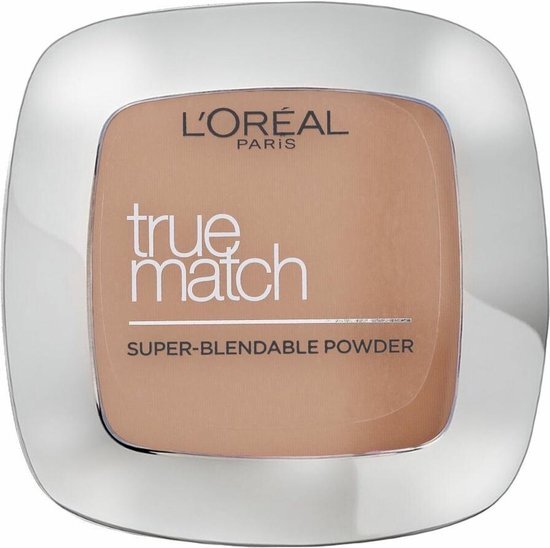 L'Oréal Make-Up Designer True Match Poeder - 3W Gold Beige - Matterend Gezichtspoeder met een Natuurlijke Dekking - 9 gr.