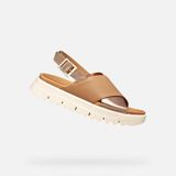 GEOX XAND 2.1S DAMES Sandalen - BEIGE/DONKERBEIGE