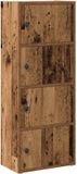 vidaXL Boekenkast bewerkt hout oud houtkleurig 40x24x102 cm
