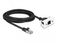DeLOCK 87116 netwerkkabel Zwart, Wit 3 m Cat6a S/FTP (S-STP)