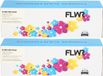 FLWR - Toner / 2-Pack 201X / Zwart - Geschikt voor HP