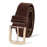 Amazon Essentials Heren buisvormige stretch-geweven riem