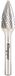 Klingspor HF 100 G Serie - Hyperbolische Frees - Ø6x18mm - Stift 6mm