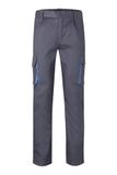 Velilla 103004 broek met meerdere zakken, Grijs/Blauw