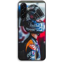 Maniacase Hoesje voor Samsung Galaxy A57 Miguel Oliveira MotoGP donkere achtergrond