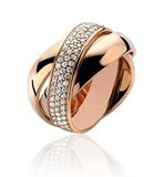 Orphelia damesring zilver verguld zirkonia wit briljant geslepen maat 50 (15.9)