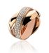Orphelia damesring zilver verguld zirkonia wit briljant geslepen maat 50 (15.9)