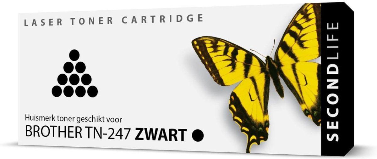 Brother SecondLife Inkjets - TN-247 - Toner - Computer - Inkt - Toners - Cartridges - Laserprinter - Huismerk - Zwart