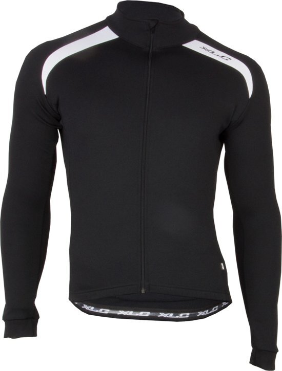 XLC Sport Shirt - Fietsshirt - Heren - Lange Mouw - Maat XXL - Zwart/Wit