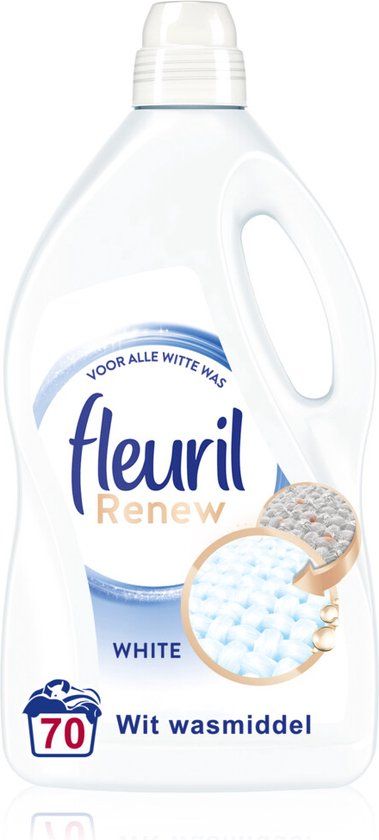 Fleuril Renew Wit - Vloeibaar Wasmiddel - 70 Wasbeurten - Voordeelverpakking