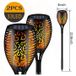 Lampe solaire à flamme vacillante - 33 LEDs, 2 Pcs.