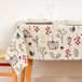 Belum Kerst tafelkleed, 140 x 140 cm, hars gecoat, vuilafstotend, Merry Christmas 44 Lurex