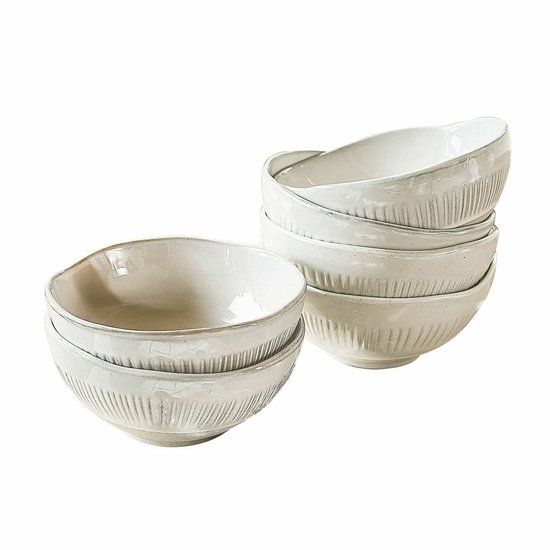 LOBERON Kommetje set van 6 Périers beige