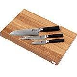 Kai Shun Classic Messenset 3-delig + Snijplank