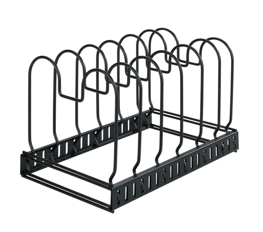 WENKO 53149100 - Bewaardoos - Zwart - Metaal - Rechthoekig - 57 x 18 x 18 cm