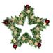 Black box Kaprun Wreath Star Green Frosted Red Warm White 15L 120 Tips B/O H5XD60 cm Kunstkerstboom Black Box