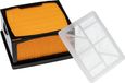 vhbw Set de filtres Remplacement pour Husqvarna/Partner 525470601, 5254706-01 pour meuleuse de coupe - 1x filtre non-tissé, 1x filtre nylon Orange Noir Transparent