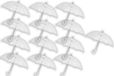 Discountershop B.V. 13 paraplu transparant plastique parapluie 100 cm