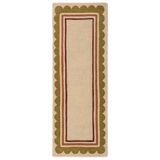 Flair Rugs laagpolig wollen rechthoekige vloerkleed met print 230x80 cm - meerkleurig