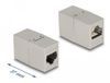 Delock Adapter RJ45 jack to RJ45 jack Cat.6A metal