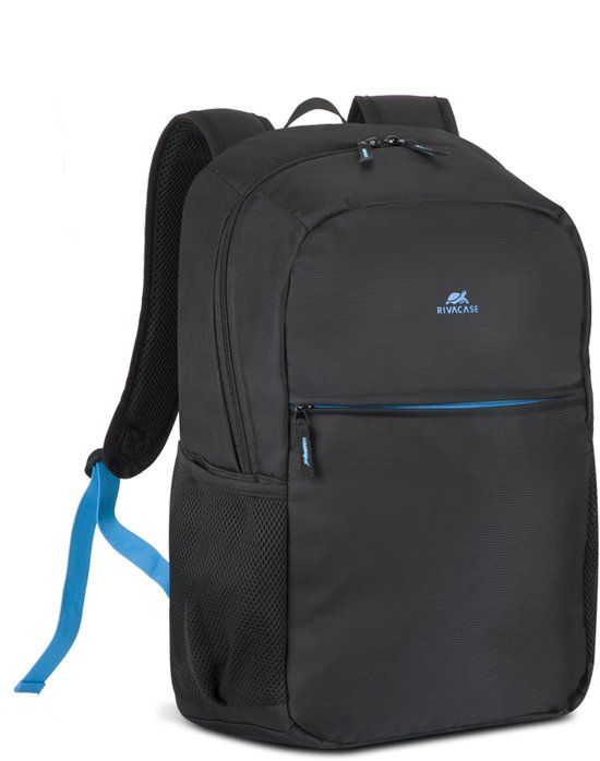 Merkloos Rivacase Regent 8069 Zwart Cyaan Rugzak 17.3 inch
