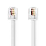 Nedis TCGL90200WT100 câble téléphonique 10 m Blanc