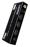 PremiumCord HDMI audio-extractor HDR10, stereo-uitgangen, SPDIF, RCA, HDMI, UHD 8K 4320p 60Hz, 4K 2160p 120Hz, Full HD 1080p, 40Gbps, Vrr, Dts, Dolby Atmos, metalen behuizing, kleur zwart