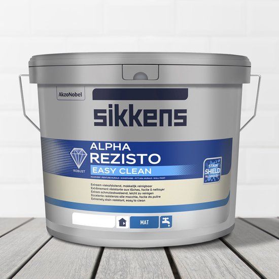 Sikkens Alpha Rezisto Easy Clean - Wit - 10 liter