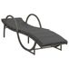 VidaXL Ligbedden 2 st met tafel poly rattan grijs