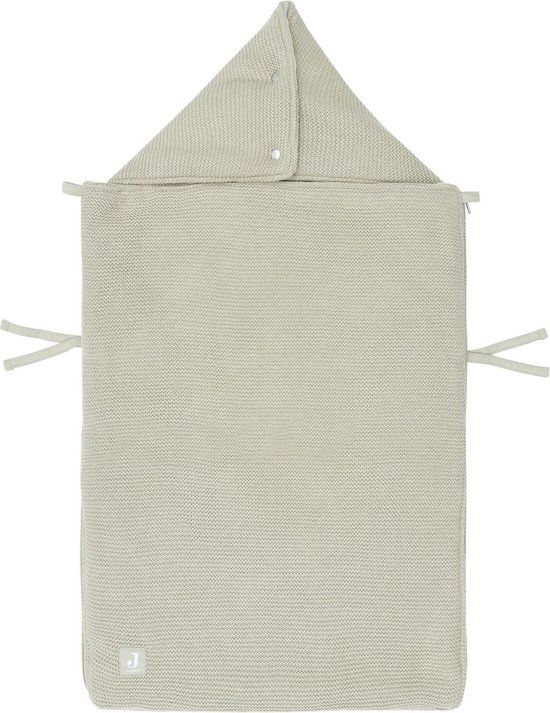 Jollein Voetenzak Group 0+ 3/5 Punts Basic Knit - Olive Green