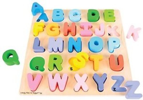 Bigjigs - Puzzel - Alfabet - Hoofdletters