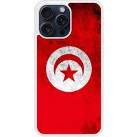 Apple iPhone 15 Drapeau tunisie Verstevigd hoesje met sublimatie bedrukking